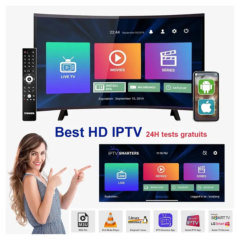 2024 Best 4K IPTV Box Provider with Free Test Credits Panel UK Hot Sell EX YU Germany Austria Albania IPTV Reseller Balkan IPTV