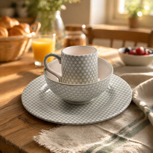 Custom ized Scenic Pattern Keramik Dinner Service Sets Porzellan teller Geschirr - Product Image 1