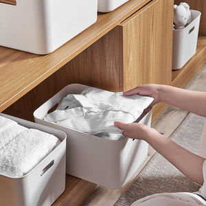 Clothing Organizer Plastic Storage <b>Bin</b> Rectangle Eco-Friendly For Closet Bathroom <b>Kitchen</b> Use - Product Image 1
