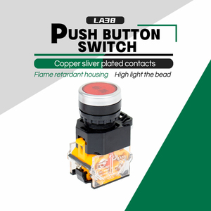 Lvbo giá thực LA38-11D 10A Bạc địa chỉ liên lạc 1No 1Nc 22mm thiết lập lại tự khóa đẩy nút chuyển đổi - Product Image 1