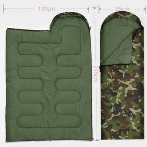 Saco de Dormir Tipo Sobre, Impermeable, de Poliéster, con 3 Capas, Camuflaje, para Camping, 3 Estaciones, Transpirable - Product Image 2