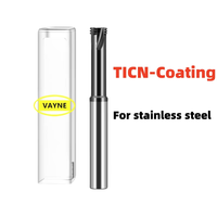 Fraise à fileter VAYNE en carbure monobloc métrique à queue longue 100L 3 dents M1-M14 revêtue pour aluminium/acier/acier inoxydable CNC OEM/ODM