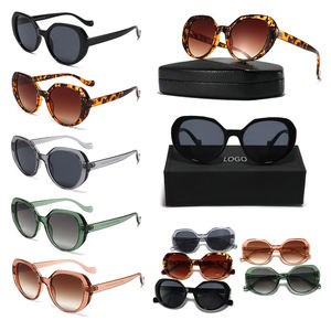 Gafas de Sol Unisex de Moda al por Mayor 2024, Diseño de Lujo para Mujer, Protección UV400, Color Verde, Logotipo Personalizado de Alta Gama - Product Image 1