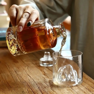 Bán buôn chai rượu vang 100ml 250ml 500ml 750ml 1000ml rõ ràng chai thủy tinh nút chai Whisky Vodka Brandy Gin chai với kính nắp - Product Image 3