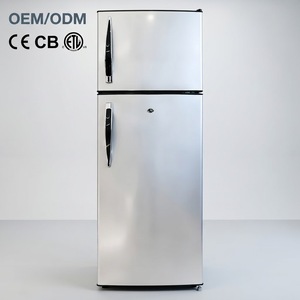Réfrigérateur double porte 218L/7,5 pi³ avec congélateur supérieur, personnalisable OEM/ODM, en promotion, pour la maison - Product Image 1