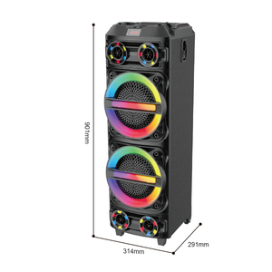 Caisson de basses extérieur professionnel Haut-parleur karaoké sans fil <span class=keywords><strong>Radio</strong></span> FM/USB Party <span class=keywords><strong>DJ</strong></span> BT RGB Haut-parleur de chariot - Product Image 2