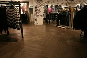 2.0mm PVC Floor Tile Like Wood Luxury Vinyl Plank