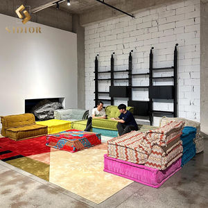 Sofá Sidior Modularrrr, el más vendido, suelo personalizable, sofá Seccional de tela multicolor, sofá para sala de estar, sofá Mah Jong - Product Image 5