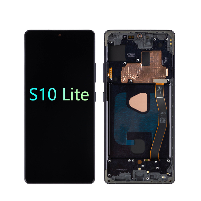 Original Complete Frame OLED Display LCD Assembly for Samsung for Galaxy S10 Lite G770 6.7 Inch OLED Screen for Mobile Phones