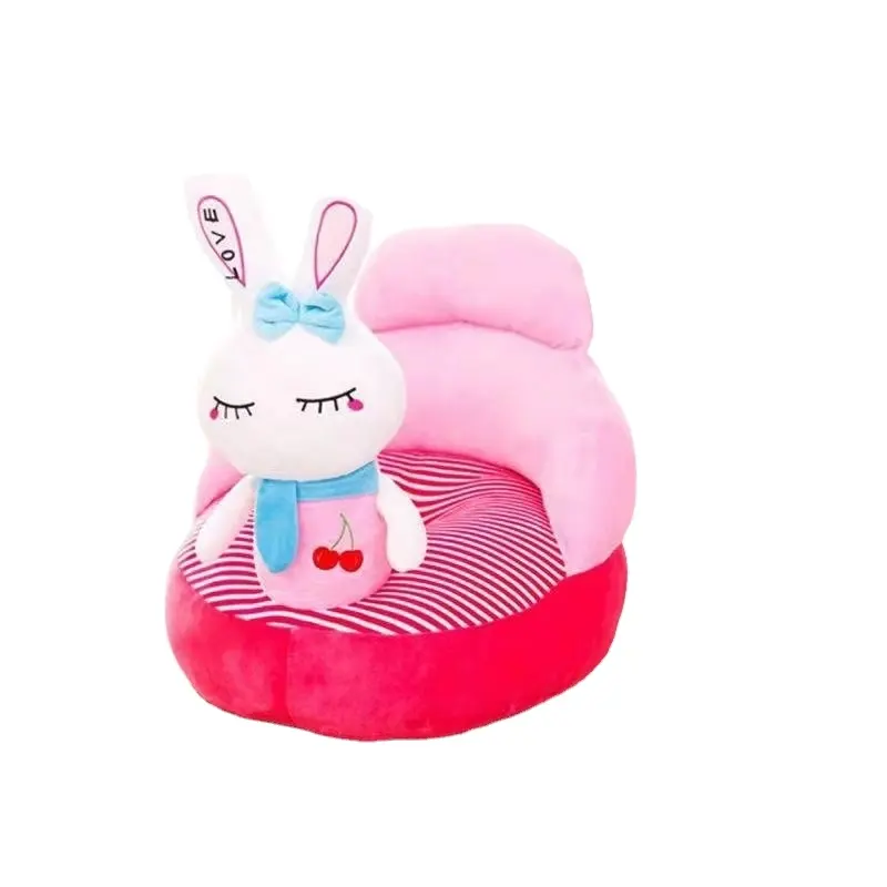 Factory Supply Baby Sit Learning Cushion Plush Rabbit Animal Sofa