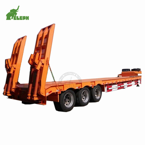 Remolque de cama baja de <span class=keywords><strong>13m</strong></span>, remolque de camión de cama baja de 14 metros, semirremolque de cama baja de 70 toneladas a la venta - Product Image 3