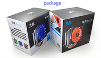 Bonhomme de neige super silencieux 4 caloducs radiateur CPU RGB 12V lumières colorées refroidissement Intel Desktop 775 1150 processeurs d'ordinateur comprend 2 pièces