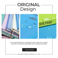 Cuaderno de Sublimación A5, Impermeable, Reciclado, con Logotipo Personalizable, Tapa Dura, Suministros de Oficina, Diseño Minimalista, Diario de Tela