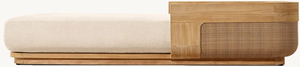 Conjuntos <span class=keywords><strong>de</strong></span> Sofás Cama Modulares <span class=keywords><strong>de</strong></span> Lujo para Jardín y Patio con Diseño Moderno Seccional <span class=keywords><strong>de</strong></span> Teca para Exteriores - Product Image 4