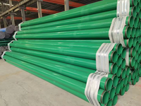 Tuyau d'acier au carbone SC40 ASTM A53 API 5L G R.B à l'intérieur et à l'extérieur du tuyau d'acier au carbone de revêtement de l'anticorrosion 3PE