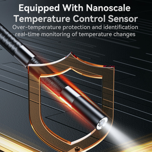 Endoscope articulé Portable inspecter la caméra 4.3 pouces 8LED IP67 2 voies 360 ° direction professionnelle endoscope industriel de tuyau d'égout - Product Image 4