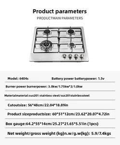 Estufa de <span class=keywords><strong>Gas</strong></span> de Acero Inoxidable de Cuatro Quemadores, Empotrable, de Doble Uso, de Alta Calidad y Ahorro de Energí<span class=keywords><strong>a</strong></span>, Modelo 2026 - Product Image 3