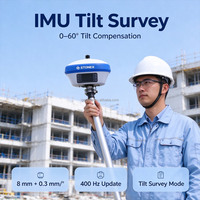 Receiver GNSS RTK Stonex S6II Lite 5W UHF dengan RAM 8GB, Basis Stasiun, dan Rating IP68 untuk Pengukuran Lahan, Dilengkapi 4G/Bluetooth/WiFi