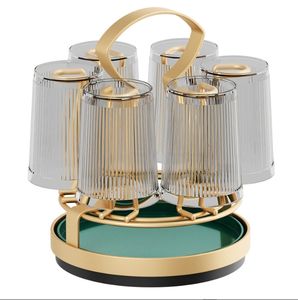 Porte-gobelet rotatif <span class=keywords><strong>pour</strong></span> la cuisine avec crochets <span class=keywords><strong>pour</strong></span> égouttoir Organisateur <span class=keywords><strong>pour</strong></span> verres et gobelets Ustensiles de cuisine - Product Image 1