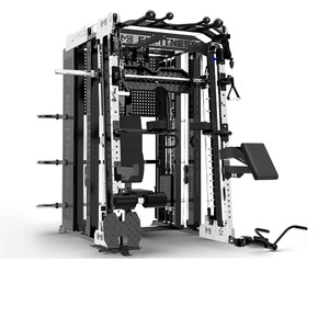 Máy tập Smith thương mại mới có ngăn chứa đồ |   Thiết bị tập thể dục đa năng tại nhà với giá đỡ squat tích hợp và máy tập cáp chéo - Product Image 6