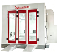 Cabine de peinture automobile infrarouge à économie d'énergie, four de cuisson pour peinture automobile avec contrôle de température et éclairage LED