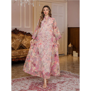 Vestidos de Noche para Mujer, Túnica Larga Árabe Bordada, Jalabiya para Fiesta, Eid, Ramadán, Marroquí, Dubai, Abayas, Caftán Tradicional - Product Image 1