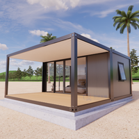 Maisons modulaires détachables de 40 pieds, préfabriquées, mobiles, hôtels, maisons de jardin, hôtels, stations balnéaires, conteneurs pour hôtel de plage