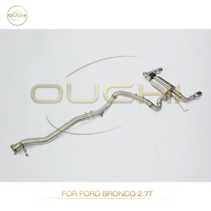 Catback de escape de acero inoxidable OUCHI para Ford <span class=keywords><strong>Bronco</strong></span> 2,7 T tubo de escape con válvulas de silenciador piezas de rendimiento automático de alto flujo - Product Image 5