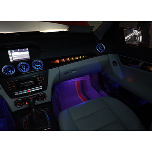 Kit complet d'éclairage d'ambiance intérieur LED 64 couleurs pour Mercedes-Benz Classe C (W204) 2010-2014, accessoires de décoration - Product Image 4