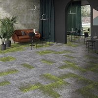 Meistverkaufte Produkte Selbstklebende Teppichfliesen Luxuriöse Getuftete Schnittflor-Modulare 100% Universelle Nylon 6 50x50cm Teppichfliesen