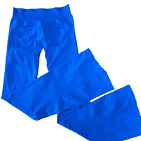 Pantalon large sans couture pour femme avec logo personnalisé, respirant, séchage rapide, pour la course, l'entraînement, le yoga, pantalon évasé, leggings évasés à haute élasticité