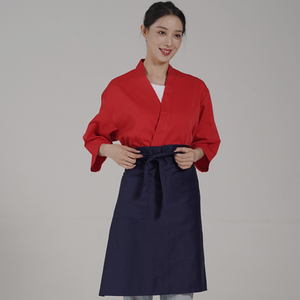 Ensemble de veste de chef japonaise unisexe élégante, vêtements de cuisine élégants <span class=keywords><strong>pour</strong></span> restaurant, bar et boulangerie - Product Image 4