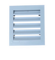 Grille de ventilation extérieure carrée moderne personnalisable en aluminium étanche, style volet d'aération, pour sous-sol et entrepôt