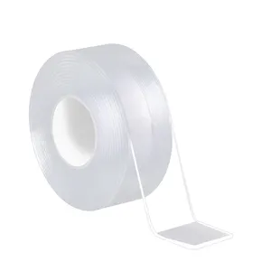 HWK High Quality Removable Nano Gel Hook Poster Tape Diy Nano Tape Waterproof Acrylic Transparent PMMA Double Sided Masking