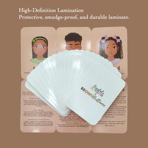 Flashcard educativo reutilizable duradero, cartulina gruesa de alta calidad, juego de cartas de aprendizaje laminado brillante con educación temprana - Product Image 2