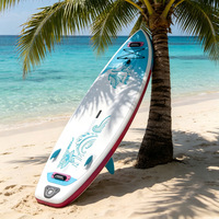 Planche de paddle gonflable antichoc (SUP) avec système à 3 ailerons - Portable pour les lacs, les rivières, l'océan et les loisirs aquatiques