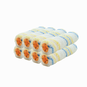 Rouleaux de <span class=keywords><strong>peinture</strong></span> miniatures à rayures bleues de 4 pouces, housses de rouleau à <span class=keywords><strong>peinture</strong></span>, garantie de 3 ans pour les coins des murs, personnalisation DIY prise en charge - Product Image 2