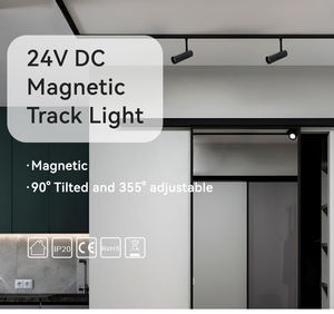 Aluminium <b>LED</b> Track <b>Light</b> Adjustable DC 24C 7W <b>Magnetic</b> Track Spot <b>Light</b> - Product Image 4