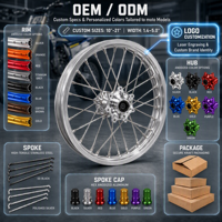 Moto électrique Surron Light Bee 2, roue de supermotard de 17 pouces, assemblage complet, pièces de rechange robustes et haute résistance