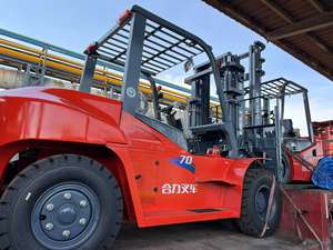 Elevadores de horquilla diésel de 5 toneladas, Gato hidráulico, tanque de combustible manual con bomba todoterreno con indicador de desgaste de cadena de grúa Promatch - Product Image 3