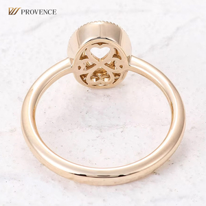 18K 14K 10K in oro reale in oro massiccio supporto con DEF VVS Lab anelli di gioielli di moda Online anello negozio per coppia vendita calda - Product Image 2