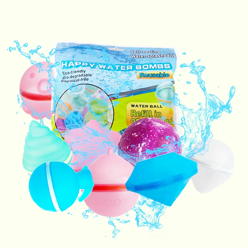 ODM toptan geri dönüşüm şişme plaj balon silikon su Polo hızla doldurmak için Splash oyuncak su topları oyunu çocuk
