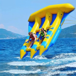 Noleggio di Giochi Acquatici Gonfiabili Commerciali Estivi: Barca Trainabile a Forma di Pesce Volante per Adulti, Gioco Galleggiante Competitivo per Aree Panoramiche - Product Image 1
