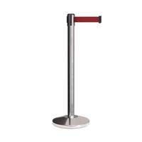 Barrière de contrôle de foule rétractable en acier inoxydable pour événements et stationnement