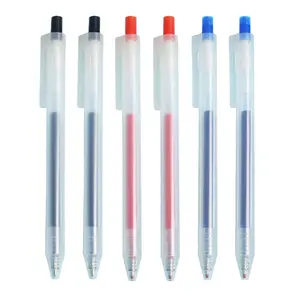 Cheap Blue/Red/Black 0.5mm Gel Pen Cute Click Gel Ink Pen for Student