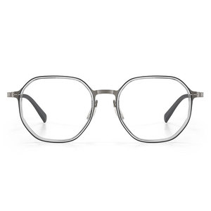 Monture de lunettes octogonale pour homme Linde 26013 en titane pur, ultra-légère, monture complète, verres en PC - Product Image 2
