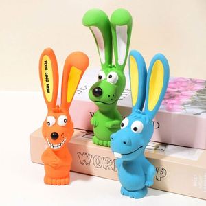 Natural Latex Squeaky <b>Dog</b> Toy Long <b>Ear</b> <b>Rabbit</b>, Chew and Dental Care Toy, New Animal Series Promotional Pet Accessories - Product Image 1