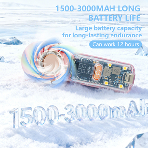 Nuevo Ventilador Turbo Portátil de Mano 2026 con Luz, Recargable por USB, para Exteriores, de Alta Velocidad, Batería de Larga Duración de 1500mAh - Product Image 4