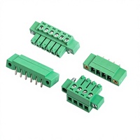 Connecteur rapide RS à branchement direct avec oreilles de fixation 15EDGKM-3.5, connecteur à broches droites et coudées, matériau PA66, tension nominale 300V, Chine