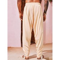 Pantalon Harem Homme 2025 en Coton et Lin 100% – Ample, Style Bohème, Yoga, Hippie, Plage, Kurta Dhoti Décontracté avec Taille Élastique B0CRVDG7G7